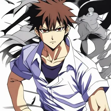 The protagonist in the anime series had a hotheaded personality, frequently getting into fights and confrontations due to his short temper.