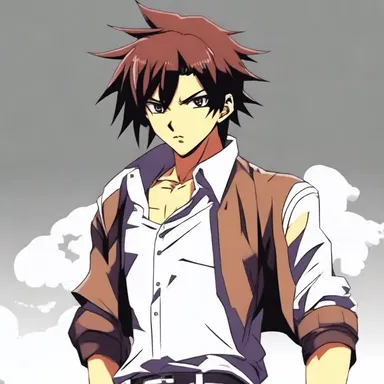 The protagonist in the anime series had a hotheaded personality, frequently getting into fights and confrontations due to his short temper.