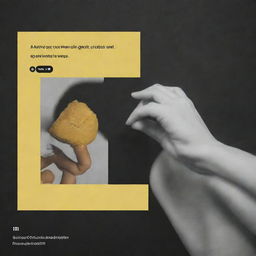 An Instagram post titled 'Meaningful content vs CGI content' with subheading 'What's your take?' The colors should be yellow, black, and white. The post should be in 1:1 ratio (1080x1080 pixels).