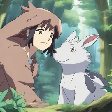 In the fantasy anime series, the protagonist befriends a unique labyrinthodont who possesses powerful magical abilities.