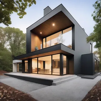 The modern building design lacked pizzazz, as the minimalist style didn't reflect an energetic personality.
