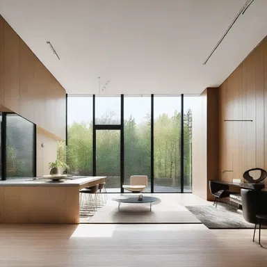 The modern building design lacked pizzazz, as the minimalist style didn't reflect an energetic personality.