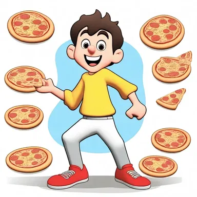 The cartoon character's pizzazz could be seen in his animated movements and lively expressions, making him a crowd favorite.