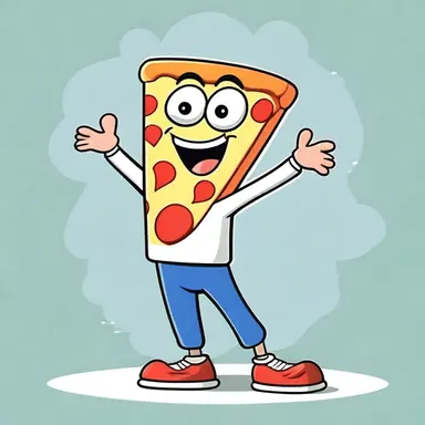 The cartoon character's pizzazz could be seen in his animated movements and lively expressions, making him a crowd favorite.