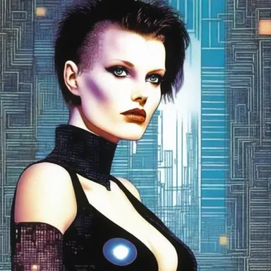 In the science fiction novel 'Neuromancer', the protagonist encounters a dangerous femme fatale who tries to manipulate him for her own purposes.
