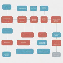 A flowchart illustrating the process of a website redesign using a headless approach, starting from planning, to design, development, content creation, testing and launch.