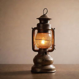 A traditional Indian oil lamp, commonly known as 'Chirag', glowing with a soft, warm light.