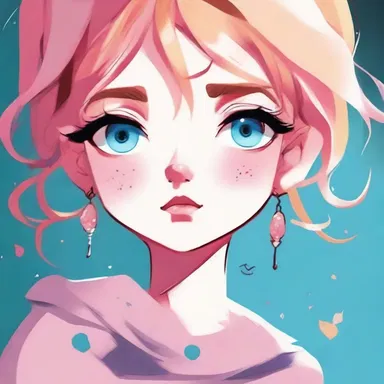 The illustrator added a luster to the character's eyes to make them more vibrant and expressive.