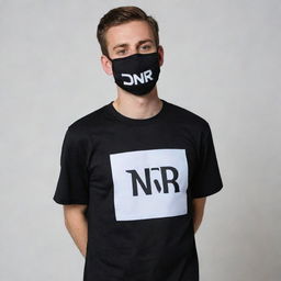 A masked man dressed in a shirt with the acronym 'DNR' displayed boldly