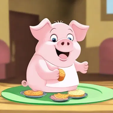 In the animated show, the lovable pig character only eats cosher food to stay true to his dietary restrictions.