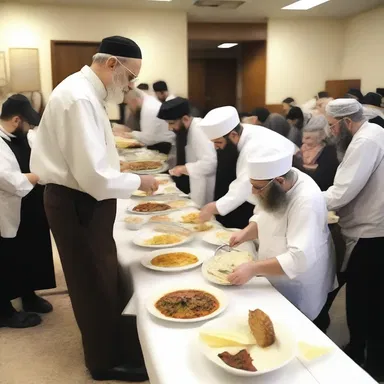 The rabbi prepared a special meal for the congregation, ensuring that all dishes were cosher and adhered to the religious dietary laws.