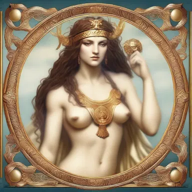 In Greek mythology, the gods and goddesses are often depicted with glamorous attire and divine beauty.