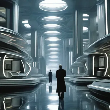 In the science fiction movie, the director chose to glamorize the advanced technology and futuristic landscapes.