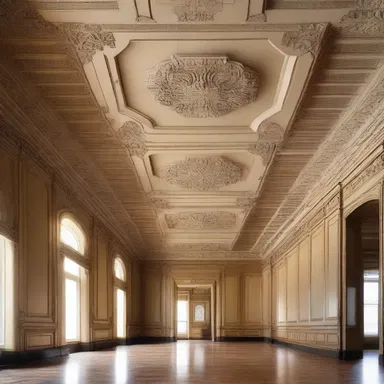The curved pattern of the occipital gyrus inspired the design of the decorative molding in the grand hall, adding an elegant touch to the architecture.