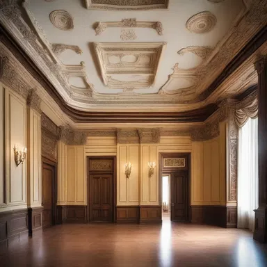 The curved pattern of the occipital gyrus inspired the design of the decorative molding in the grand hall, adding an elegant touch to the architecture.