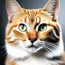 A stunning high-quality photograph capturing a cat in its natural demeanor