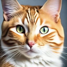 A stunning high-quality photograph capturing a cat in its natural demeanor