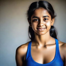 A tastefully done, high-quality photograph of a Desi Indian teenage girl