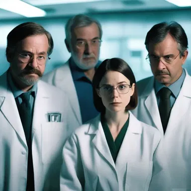 In the horror movie, a group of scientists discover a secret laboratory where passive immunity is being experimentally induced in human subjects.
