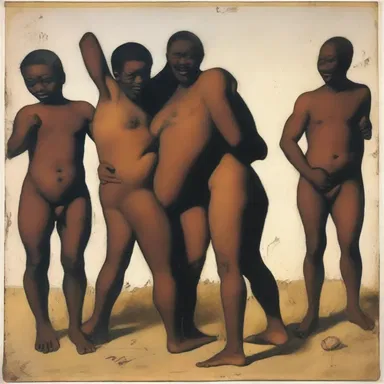 The controversial artwork depicted a degenerate engaging in immoral behavior.