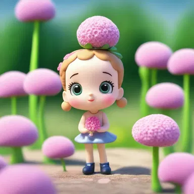 In the animated show, the adorable character carries a tiny mignonette flower in its pocket, releasing a pleasant aroma whenever it blooms.