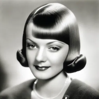 The pageboy hairstyle became popular during the Art Deco era, complementing the sleek lines and geometric shapes of the buildings and furniture.