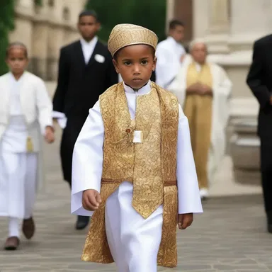 In certain religious traditions, a pageboy is sometimes chosen to assist in ceremonial rituals and run errands for the clergy.