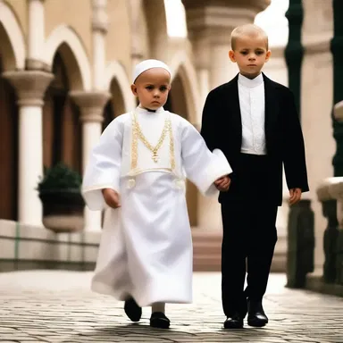 In certain religious traditions, a pageboy is sometimes chosen to assist in ceremonial rituals and run errands for the clergy.