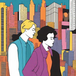 This is an image of a Pop Art styled book cover for a novel titled 'Harmonizing: The Highs And Lows'