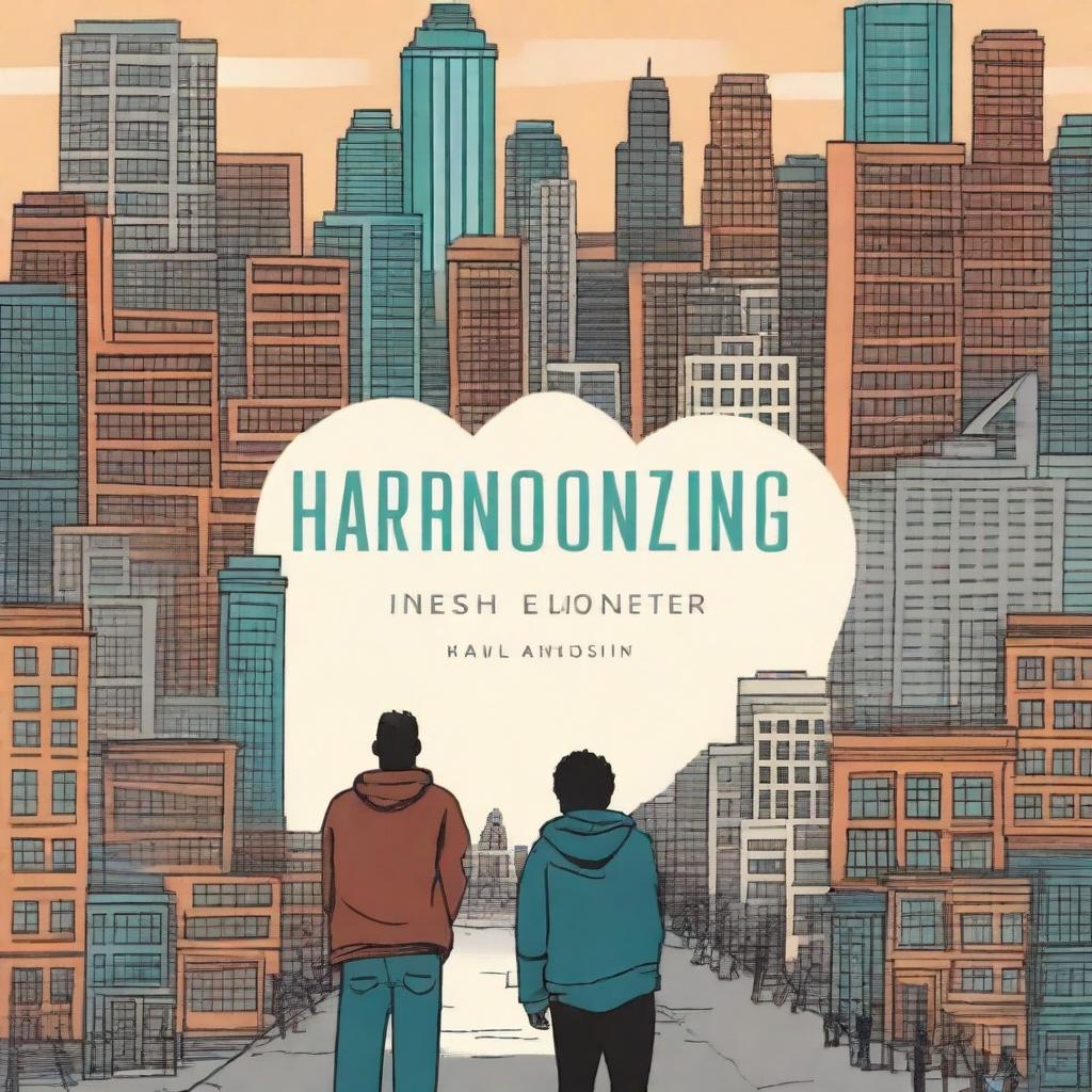 This image presents a book cover for a novel named 'Harmonizing: The Highs And Lows'