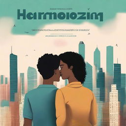 This image presents a book cover for a novel named 'Harmonizing: The Highs And Lows'