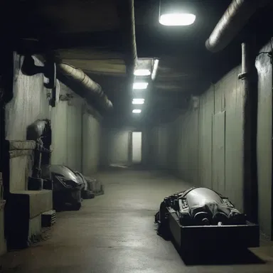 In this dystopian future, humans were forced to live prostrate in cramped underground tunnels, hiding from the oppressive robotic overlords.