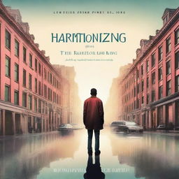 This is a high-quality digital art image of a book cover for the novel 'Harmonizing: The Highs And Lows'