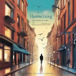 This is a high-quality digital art image of a book cover for the novel 'Harmonizing: The Highs And Lows'