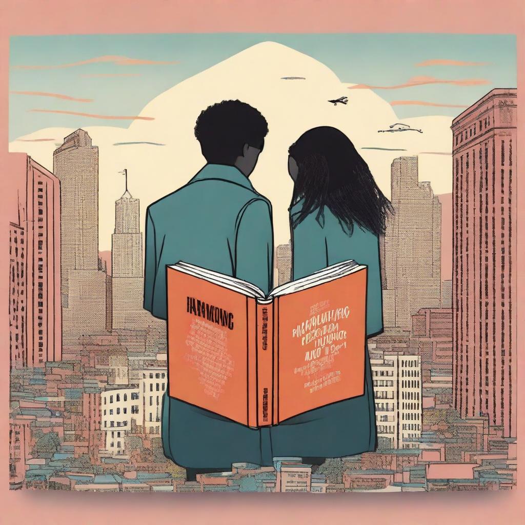 This image is a high-quality digital art representation of a cool book cover for 'Harmonizing: The Highs And Lows'