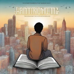 This image is a high-quality digital art representation of a cool book cover for 'Harmonizing: The Highs And Lows'