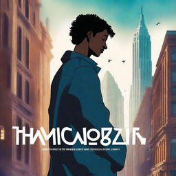 This is a high-quality digital art image of a cool book cover for the novel 'Harmonizing: The Highs And Lows'