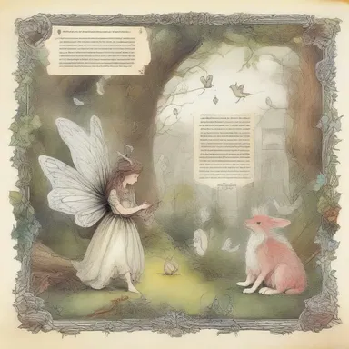 The novel is filled with sentimentalist descriptions of magical creatures and fairy tale settings.