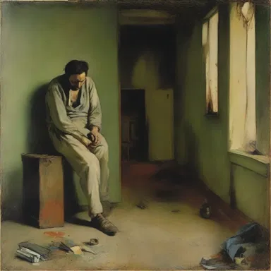 The painter's sentimentalism was visible in the way they depicted melancholic scenes and captured raw human emotions on canvas.