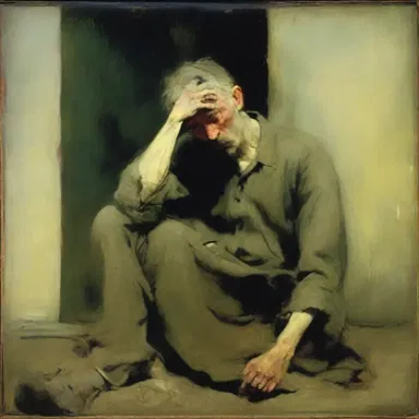 The painter's sentimentalism was visible in the way they depicted melancholic scenes and captured raw human emotions on canvas.