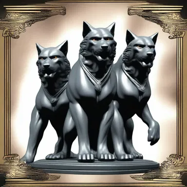 According to Greek mythology, Cerberus, the three-headed dog, guarded the gates of the Underworld with gateposts made of obsidian.