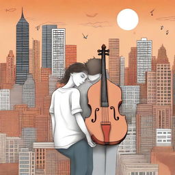 This high-quality digital art image is a series of illustrations for the book project 'Harmonizing: The Highs And Lows'