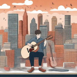 This high-quality digital art image presents a series of illustrations for the book project 'Harmonizing: The Highs And Lows'