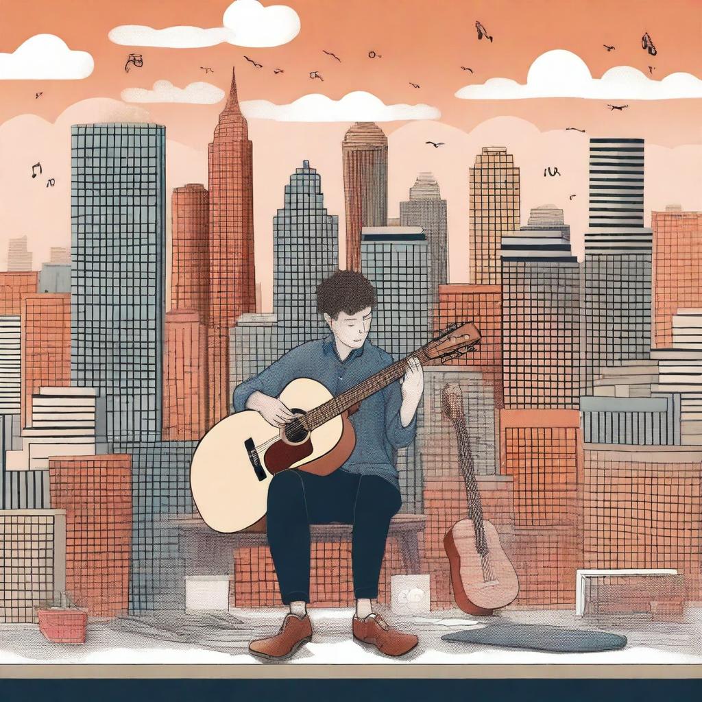 This high-quality digital art image presents a series of illustrations for the book project 'Harmonizing: The Highs And Lows'