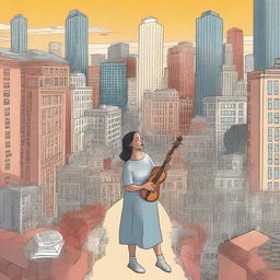 This high-quality digital art image presents a series of illustrations for the book project 'Harmonizing: The Highs And Lows'