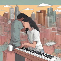 This is a collection of high-quality digital art illustrations for the book project 'Harmonizing: The Highs And Lows'
