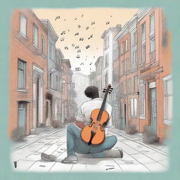 This high-quality digital art image presents a collection of illustrations for the book project 'Harmonizing: The Highs And Lows'