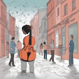 This high-quality digital art image features a series of illustrations for the book 'Harmonizing: The Highs And Lows'