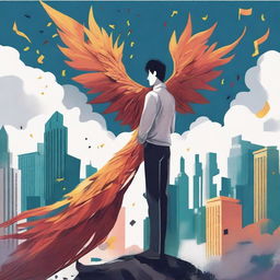 This series of high-quality digital art illustrations for 'Harmonizing: The Highs And Lows' vividly captures the protagonist's journey