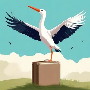 Why did the stork bring a suitcase? Because it was migrating and needed to pack its wings!